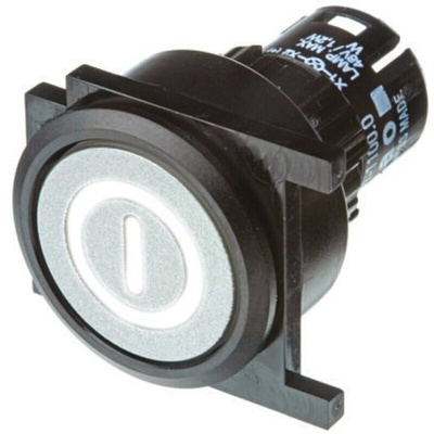 EAO Silver Momentary Push Button Head, IP65