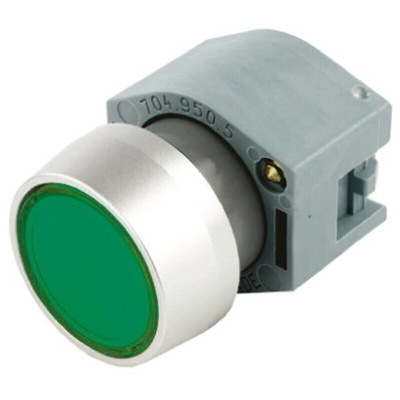 EAO Green Momentary Push Button Head