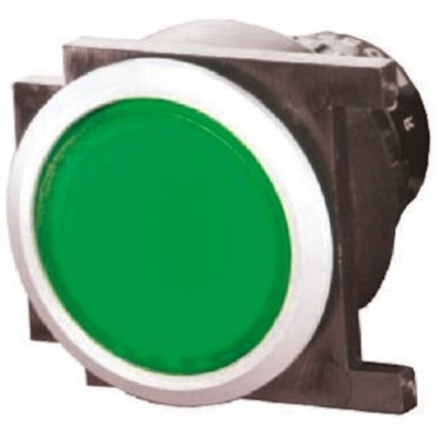 EAO Green Illuminated Momentary Push Button Head, IP65