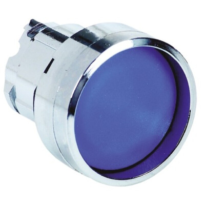 Schneider Electric Harmony XB4 Series Blue Spring Return Push Button Head, 22mm Cutout, IP66, IP67, IP69K