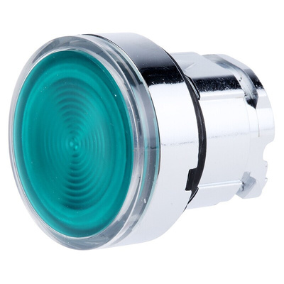 Schneider Electric Harmony XB4 Series Green Illuminated Spring Return Push Button Head, 22mm Cutout, IP66, IP67, IP69K