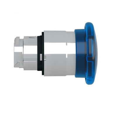 Schneider Electric Harmony XB4 Series Blue Illuminated Spring Return Push Button Head, 22mm Cutout, IP66, IP67, IP69K