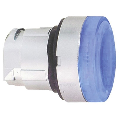 Schneider Electric Harmony XB4 Series Blue Illuminated Spring Return Push Button Head, 22mm Cutout, IP66, IP67