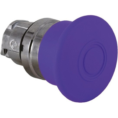 Schneider Electric Harmony XB4 Series Blue Illuminated Latching Push Button Head, 22mm Cutout, IP66, IP69K