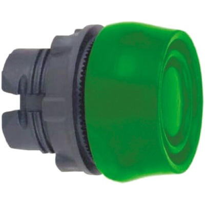 Schneider Electric Harmony XB5 Series Green Spring Return Push Button Head, 22mm Cutout, IP66, IP67, IP69K