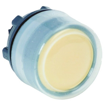 Schneider Electric Harmony XB5 Series Yellow Spring Return Push Button Head, 22mm Cutout, IP66, IP67