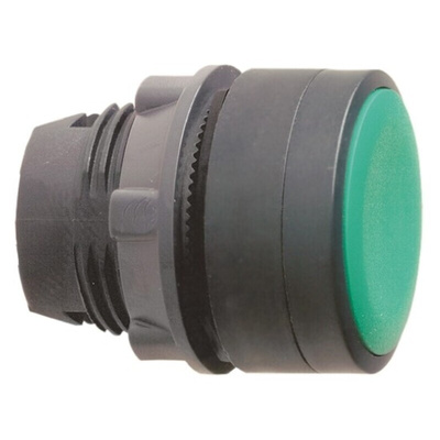Schneider Electric Harmony XB5 Series Green Spring Return Push Button Head, 22mm Cutout, IP66, IP67, IP69K