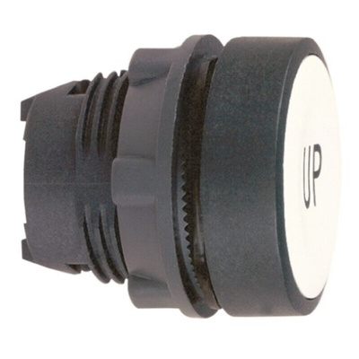 Schneider Electric Harmony XB5 Series White Spring Return Push Button Head, 22mm Cutout, IP66, IP67, IP69K