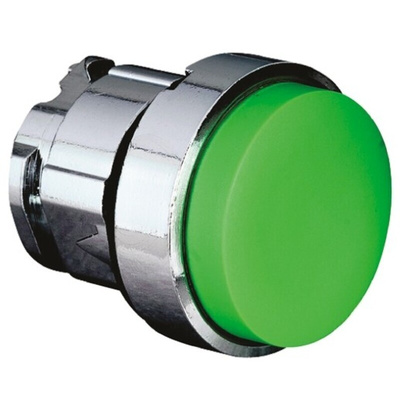 Schneider Electric Harmony XB4 Series Green Spring Return Push Button Head, 22mm Cutout, IP66, IP67, IP69K