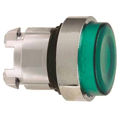 Schneider Electric Harmony XB4 Series Green Illuminated Spring Return Push Button Head, 22mm Cutout, IP66, IP69K