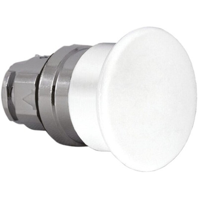 Schneider Electric Harmony XB4 Series White Illuminated Spring Return Push Button Head, 22mm Cutout, IP66, IP67, IP69K