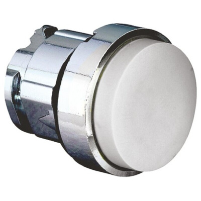 Schneider Electric Harmony XB4 Series White Spring Return Push Button Head, 22mm Cutout, IP66, IP67, IP69K