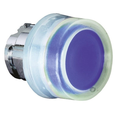 Schneider Electric Harmony XB4 Series Blue Spring Return Push Button Head, 22mm Cutout, IP66, IP67, IP69K