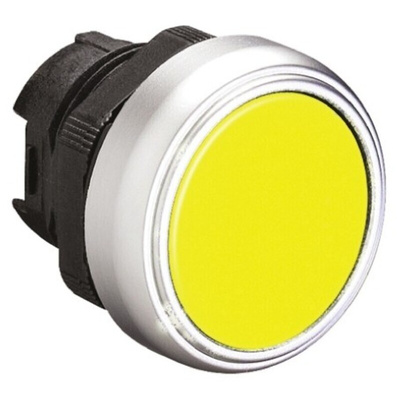 Lovato Platinum Series Yellow Spring Return Push Button Head, 22mm Cutout, IP66, IP67, IP69K