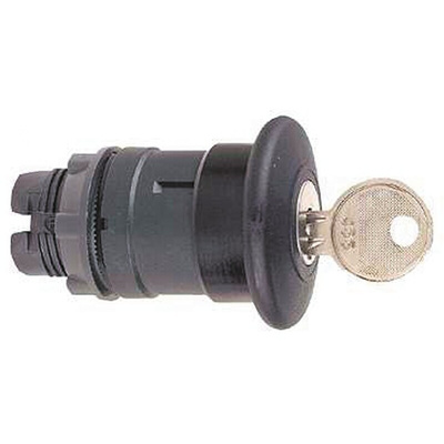 Schneider Electric Harmony XB5 Series Black Key Release Push Button Head, 22mm Cutout, IP66, IP67, IP69K