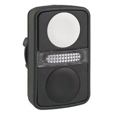 Schneider Electric Harmony XB5 Series Black, White Momentary Push Button Head, 22mm Cutout, IP66, IP67, IP69K