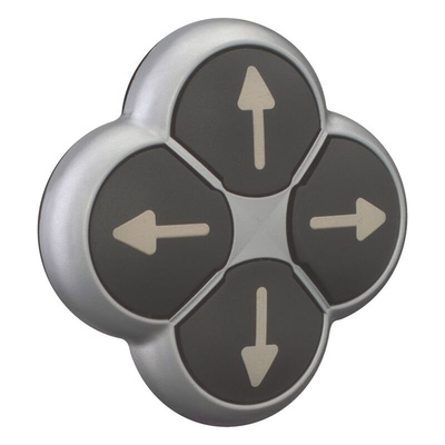 Eaton RMQ Titan M22 Series Black Momentary Push Button Head, 22mm Cutout, IP66