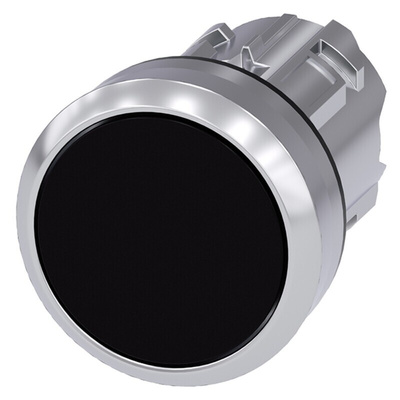 Siemens SIRIUS ACT Series Black Momentary Push Button Head, 22mm Cutout, IP66, IP67, IP69K
