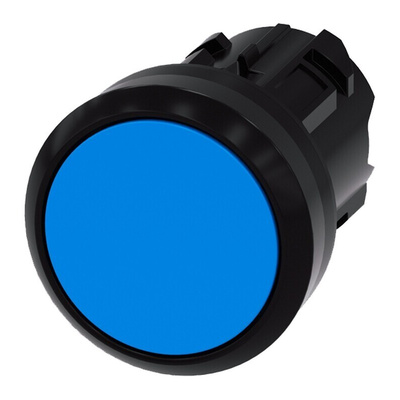 Siemens SIRIUS ACT Series Blue Momentary Push Button Head, 22mm Cutout, IP66, IP67, IP69K