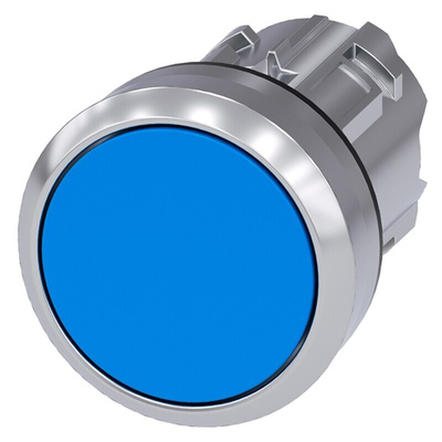 Siemens SIRIUS ACT Series Blue Momentary Push Button Head, 22mm Cutout, IP66, IP67, IP69K