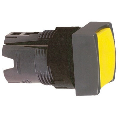 Schneider Electric Harmony XB6 Series Yellow Spring Return Push Button Head, 16mm Cutout, IP65