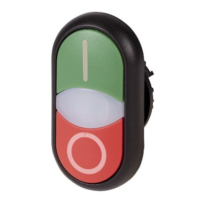 Eaton RMQ Titan M22 Series Green, Red Momentary Push Button, 22mm Cutout, IP66