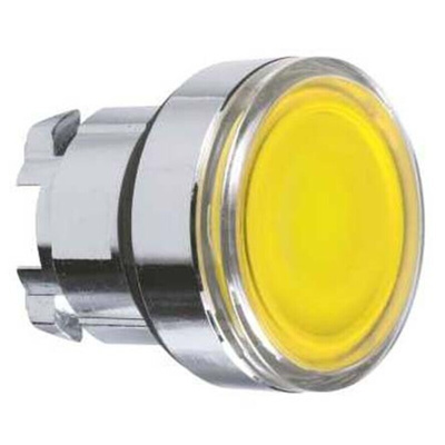 Schneider Electric Harmony XB4 Series Yellow Momentary Push Button Head, 22mm Cutout, IP66, IP67, IP69K