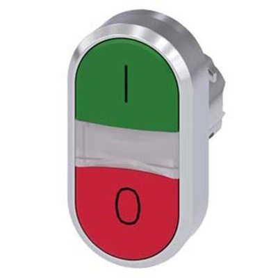 Siemens SIRIUS ACT Series Green, Red Momentary Push Button, 22mm Cutout, IP66, IP67, IP69K
