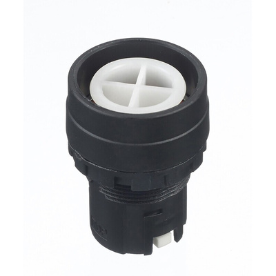 Idec HW Series Black Maintained Push Button Head, 22mm Cutout