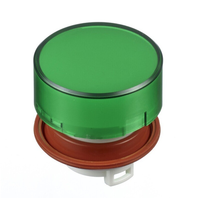 Idec HW Series Green Push Button Head, 22mm Cutout