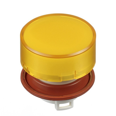 Idec HW Series Yellow Push Button Head, 22mm Cutout, IP20