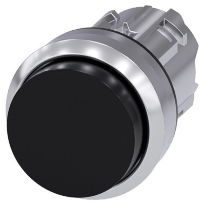 Siemens SIRIUS ACT Series Black Momentary Push Button, 22mm Cutout, IP66, IP67, IP69K