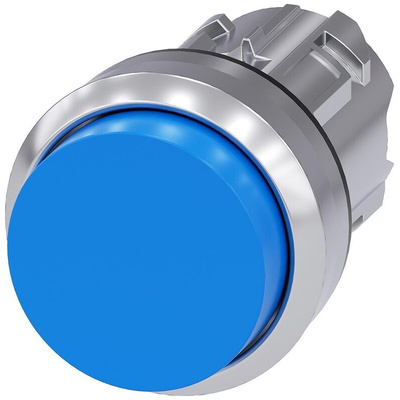 Siemens SIRIUS ACT Series Blue Momentary Push Button, 22mm Cutout, IP66, IP67, IP69K