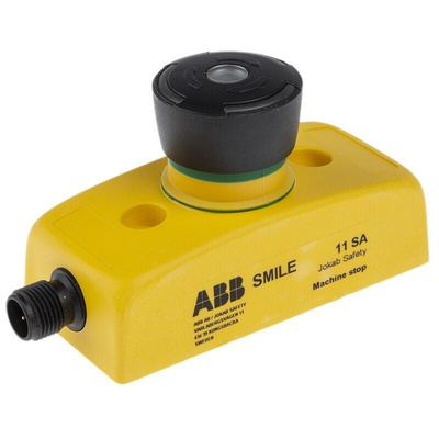 ABB Jokab Smile 11 SA Series Black Illuminated Twist Release Push Button, IP65