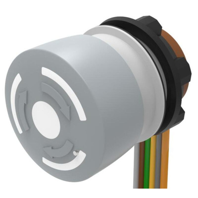 EAO Series 84 Series Grey Twist Release Push Button, 22mm Cutout, IP65
