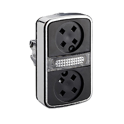 Schneider Electric Harmony XB4 Series Black Momentary Push Button Head, 22mm Cutout, IP66, IP67, IP69K