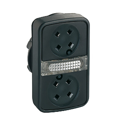 Schneider Electric ZB5 Series Black Momentary Push Button Head, 22mm Cutout, IP66, IP67, IP69K