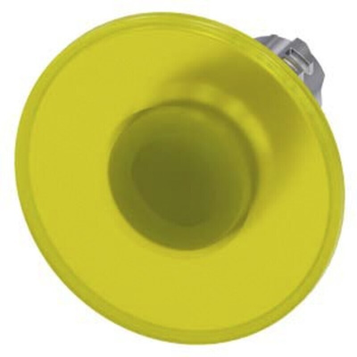 Siemens 3SU1 Series Yellow Latching Push Button Head, 22mm Cutout, IP66, IP67, IP69K