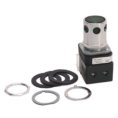 Allen Bradley 800T Series Green Illuminated Momentary Push Button Head, 30mm Cutout, IP67, IP69K