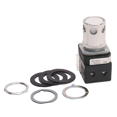 Allen Bradley 800T Series White Illuminated Momentary Push Button Head, 30mm Cutout, IP67, IP69K