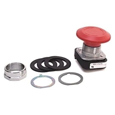 Allen Bradley 800T Series Red Push Pull, Twist Release Push Button Head, 30mm Cutout, IP65