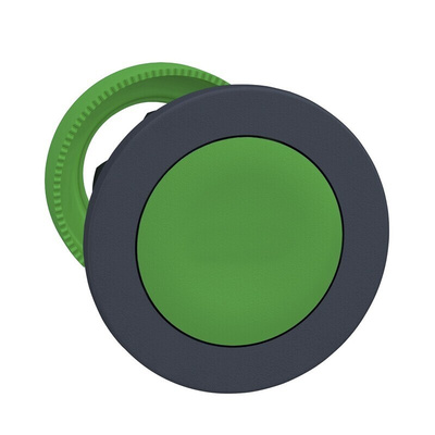 Schneider Electric ZB5 Series Green Maintained Push Button Head, 30mm Cutout, IP66, IP67, IP69K