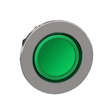 Schneider Electric ZB4 Series Green Momentary Push Button Head, 30mm Cutout, IP66, IP67, IP69K