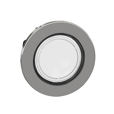 Schneider Electric ZB4 Series White Maintained Push Button Head, 30mm Cutout, IP66, IP67, IP69K