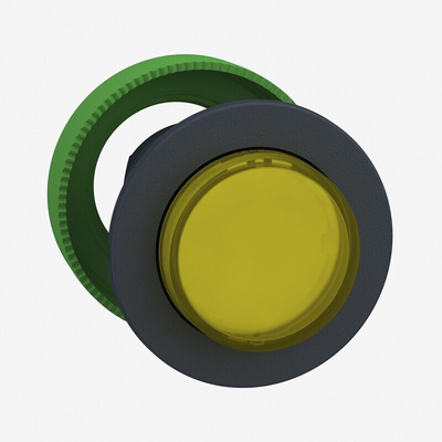 Schneider Electric ZB5 Series Yellow Maintained Push Button Head, 30mm Cutout, IP66, IP67, IP69K