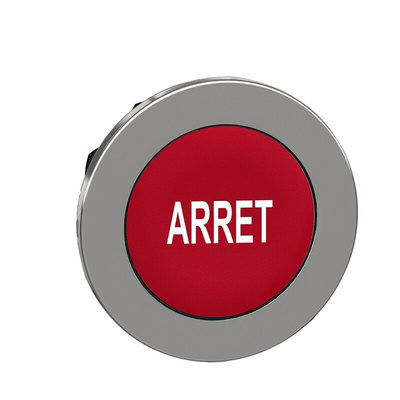Schneider Electric ZB4 Series Red Momentary Push Button Head, 30mm Cutout, IP66, IP67, IP69K
