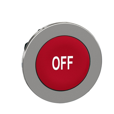 Schneider Electric ZB4 Series Red Momentary Push Button Head, 30mm Cutout, IP66, IP67, IP69K