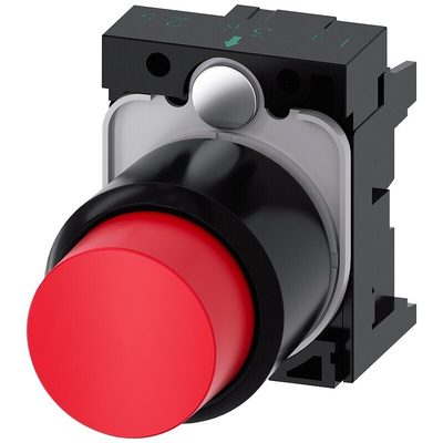 Siemens SIRIUS ACT Series Red Momentary Push Button, 22mm Cutout, IP66, IP67, IP69K
