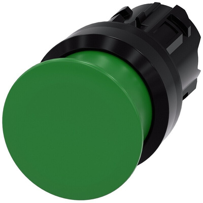 Siemens SIRIUS ACT Series Green Momentary Push Button Head, 22mm Cutout, IP66, IP67, IP69K