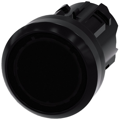Siemens SIRIUS ACT Series Black Momentary Push Button Head, 22mm Cutout, IP66, IP67, IP69K